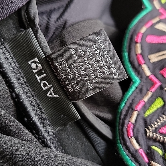 APT 9 kohl's sz S roughed black one piece skirt NEW nwt - Picture 6 of 6